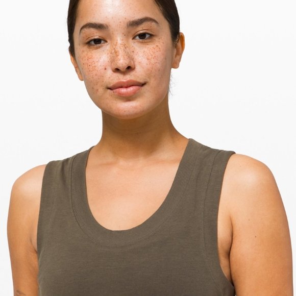 Lululemon All Yours Tank Maxi Dress Dark Olive - Picture 3 of 4